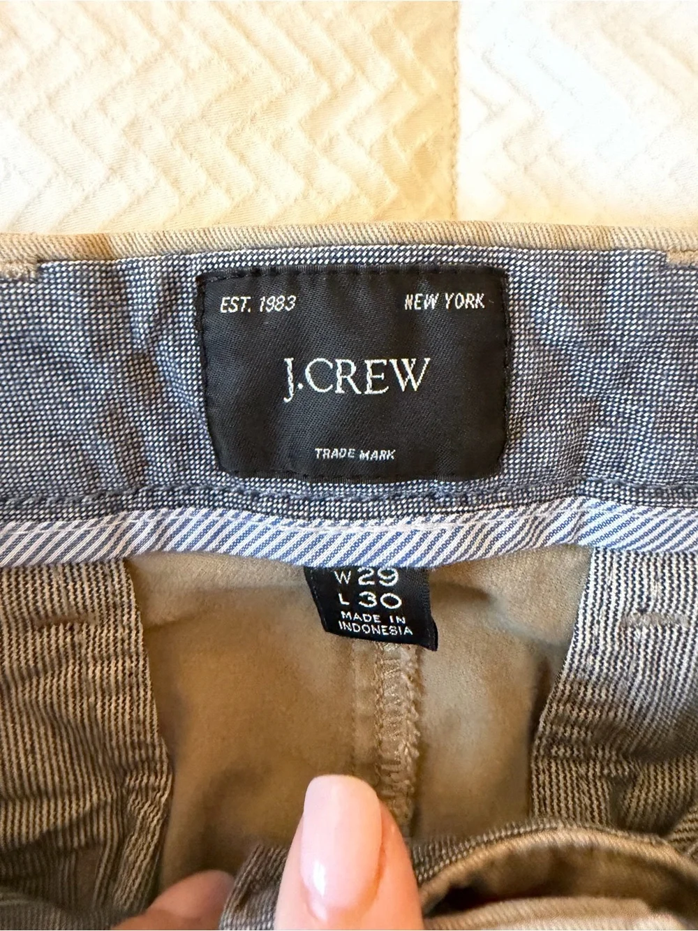 J. Crew Men’s Tan Chino Pants